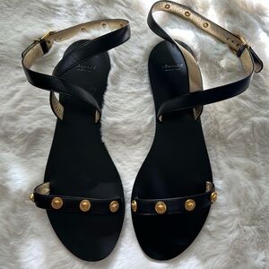 Versace Black and Gold Women's Sandals